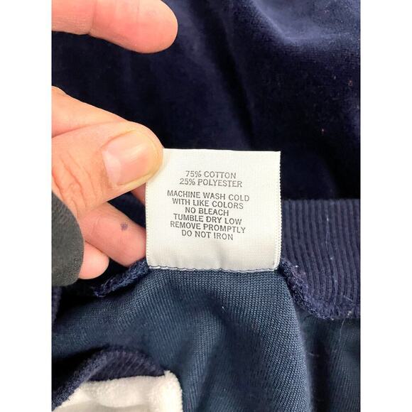 VTG Aileen Medium Blue Red White Top Blouse Classic USA Colorblock - Picture 10 of 10